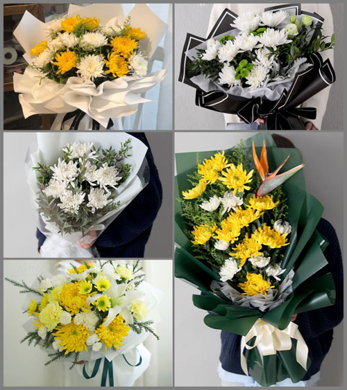 山西忻州五台县东冶镇白事花束代送